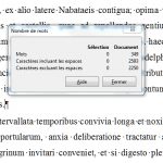 compter le nombre de mot d'un document à corriger